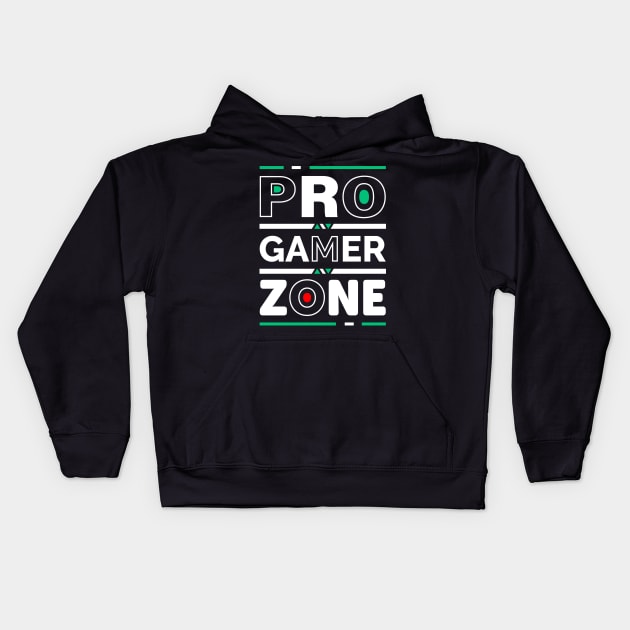 Pro Gamer Zone Kids Hoodie by Update or Die!